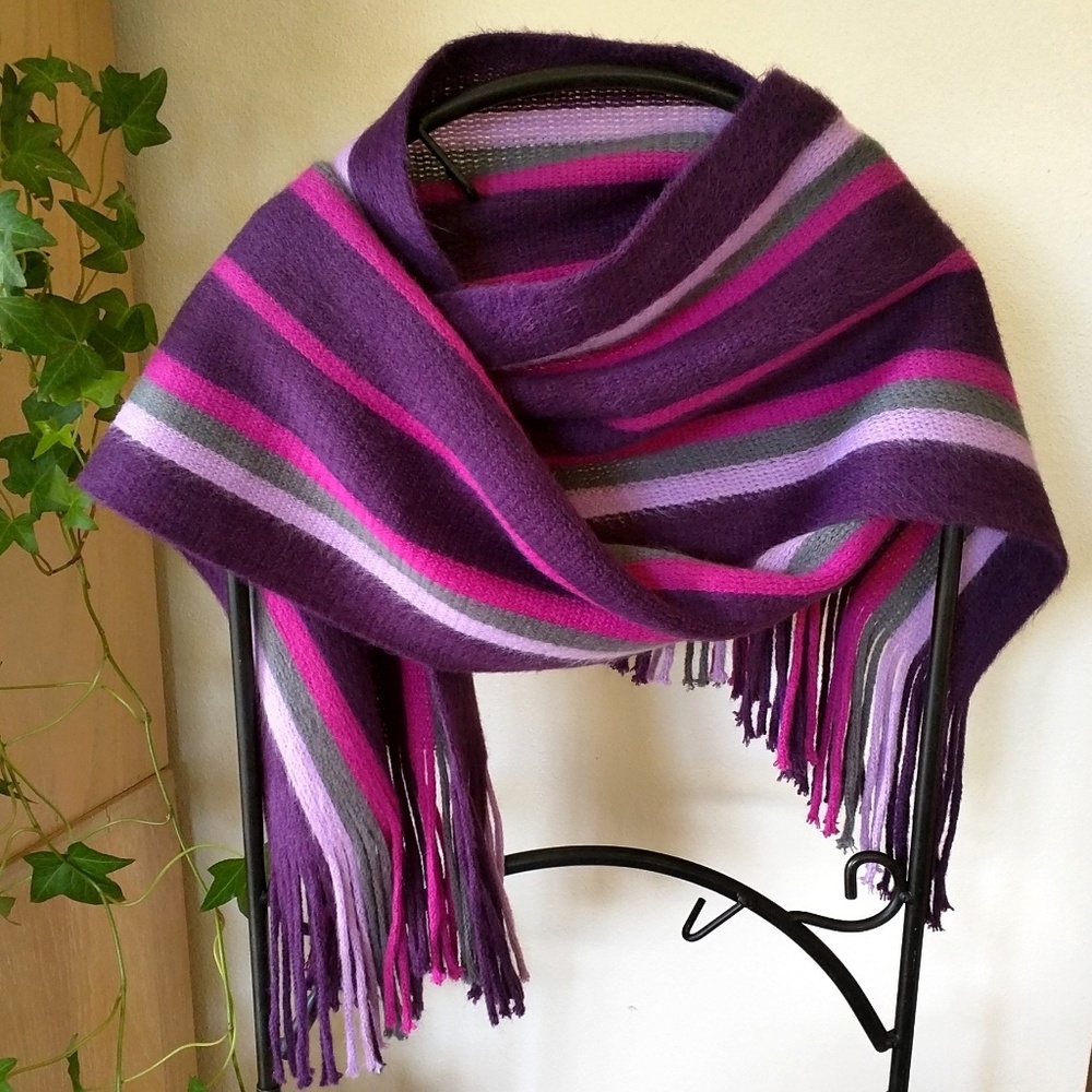 Multi-colored Striped Croft & Barrow Scarf