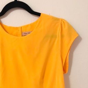 Mustard yellow blouse