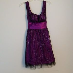 SPARKLY, purple homecoming dress!