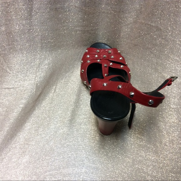 Gucci Red Studded Heels.... NEW