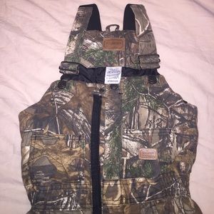 Lined camo overalls