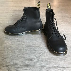 Matte black Doc Martens