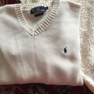 Mens Polo Ralph Lauren Ivory Sweater