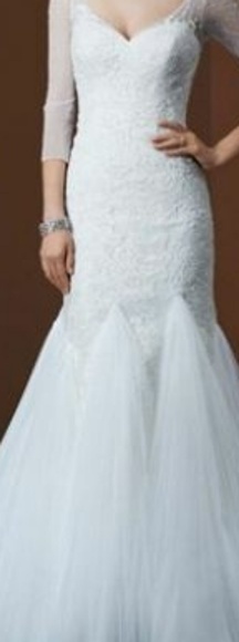 3/4 Sleeve Trumphet Gown