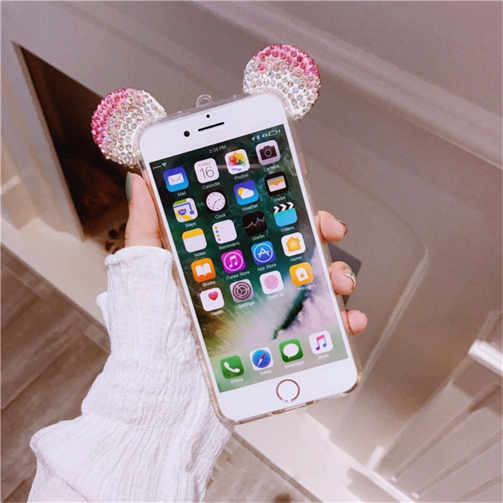 iPhone Mickey Ear Glitter Case - Picture 3 of 3