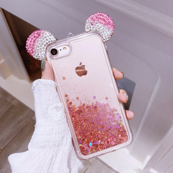 Accessories - iPhone Mickey Ear Glitter Case