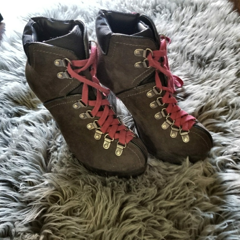 Xhilaration brand from Target lace up booties