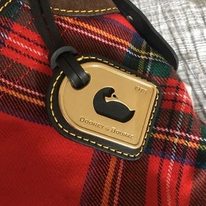 NWOT Dooney & Bourke red plaid bag