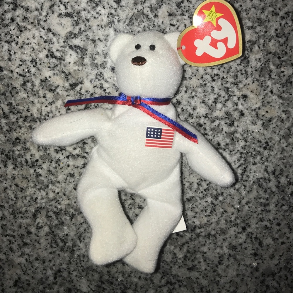 Libearty the bear beanie baby mini