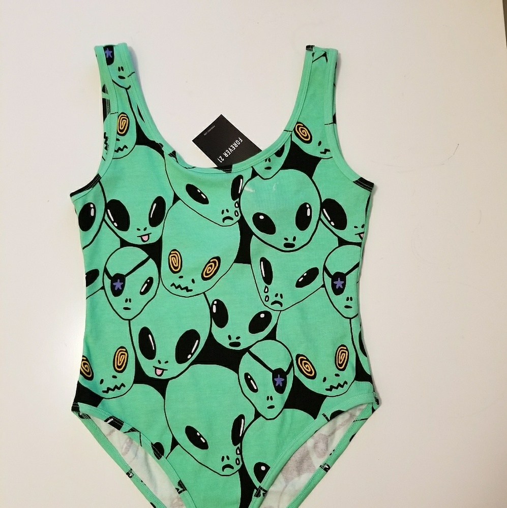 Forever 21 Alien tank bodysuit