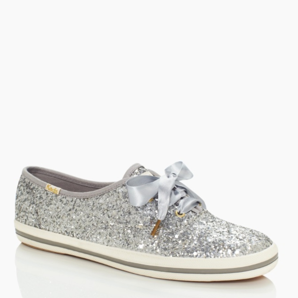 Silver Glitter Keds for Kate Spade Sneakers