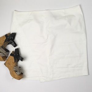 NWOT Lane Bryant Faux Wrap White Skirt 28 4X