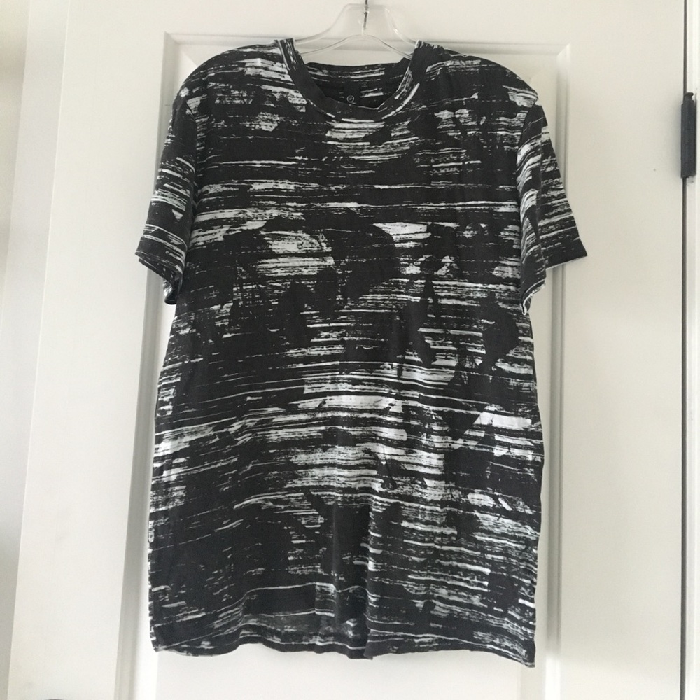 Black patterned McQ tee