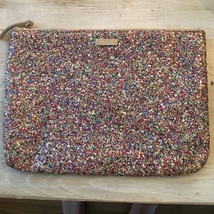 Kate spade glitter clutch