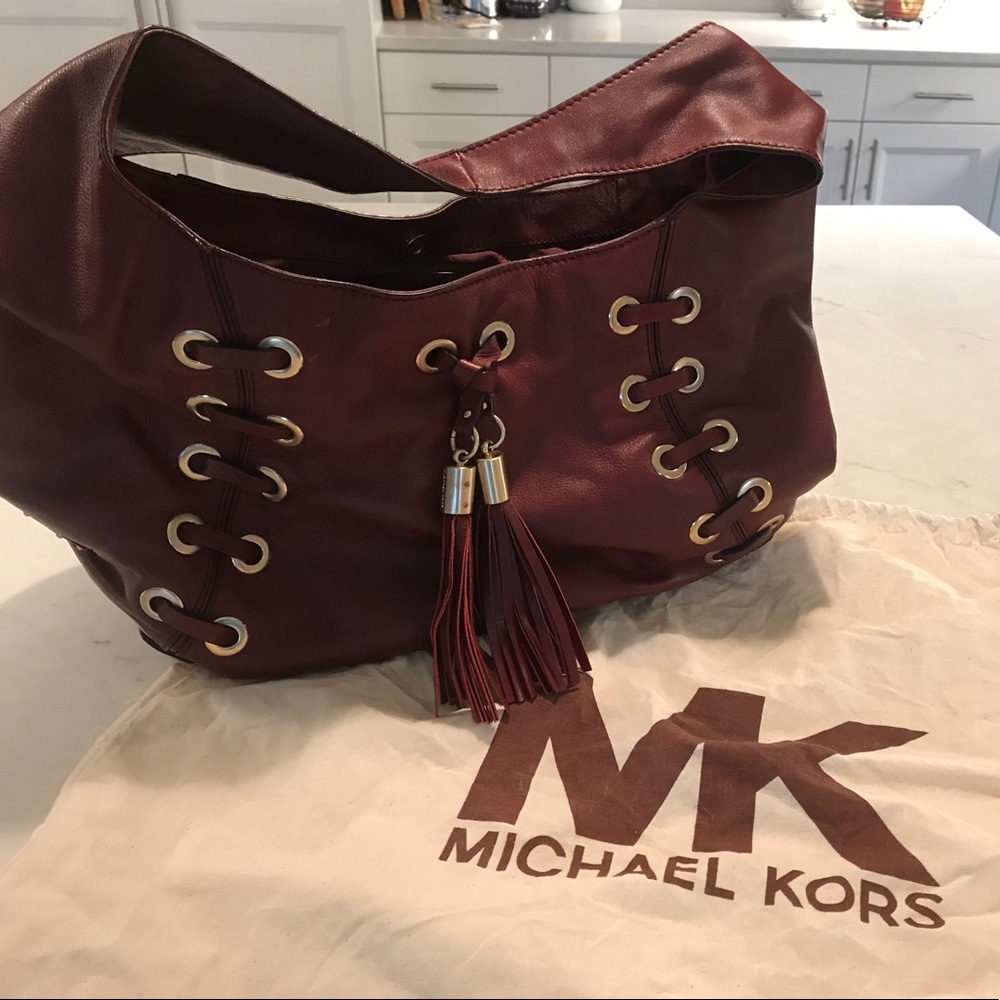 Michael Kors real leather handbag