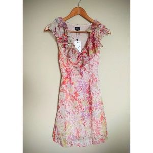 Very J Multi-Colored Frilly Dress NWT