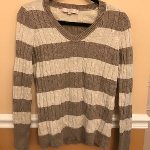 LOFT BRAND NEW !! beige and tan sweater!