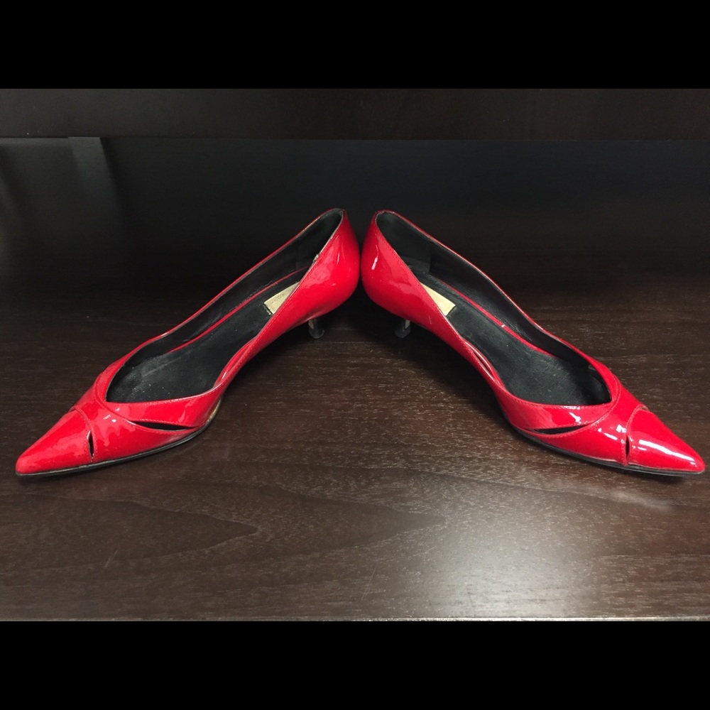 Michael Kors Red Patent Leather 1” Heels