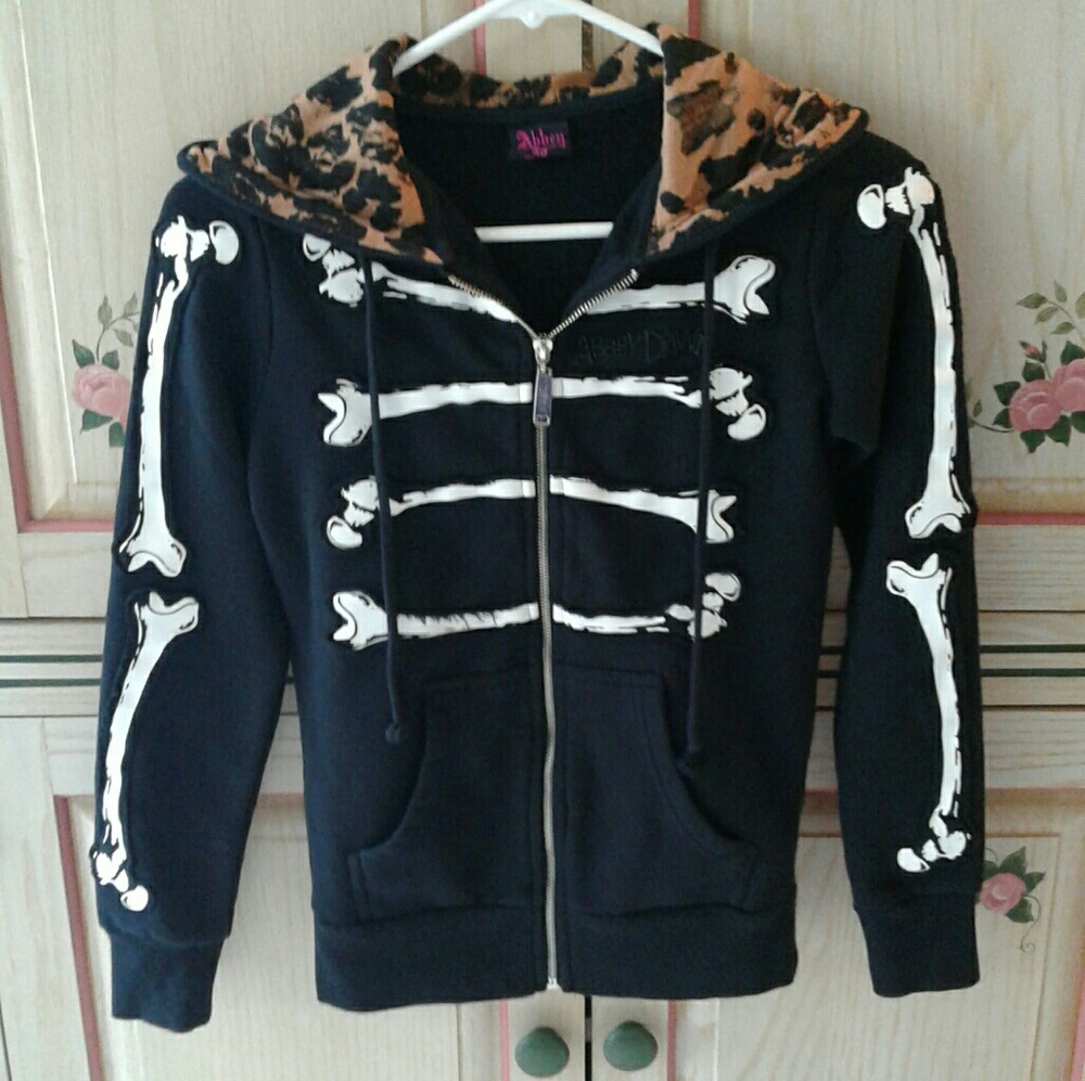 Abbey Dawn XS Bone Dance hoodie Halloween