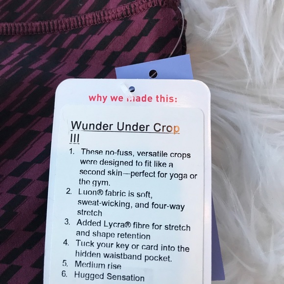 • Lululemon • Wunder Under Shifted Horizon Crop - Picture 5 of 5