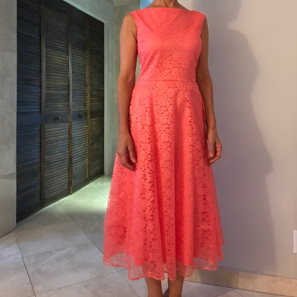 Betsy Johnson coral dress