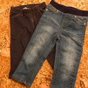 2 pairs Cat & Jack leggings - 18 month