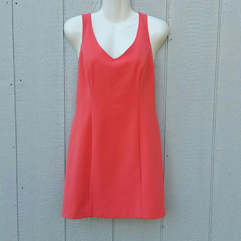 Hugo Buscemi Sexy Back Coral Spandex Dress