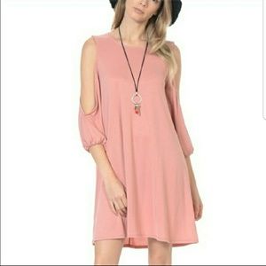 All For Show cold shoulder dress