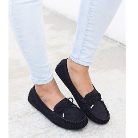 💥 Moccasin Slip-On Shearling Slippers - Picture 2 of 6