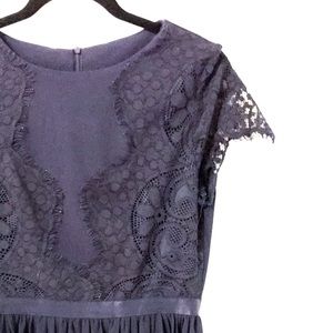 Navy blue dress with lace