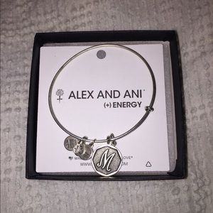 Alex & Ani "M" initial bracelet