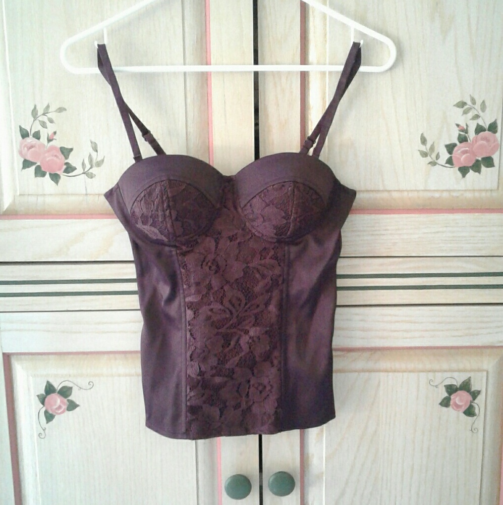 Charlotte Russe XS lace corset bustier NWT