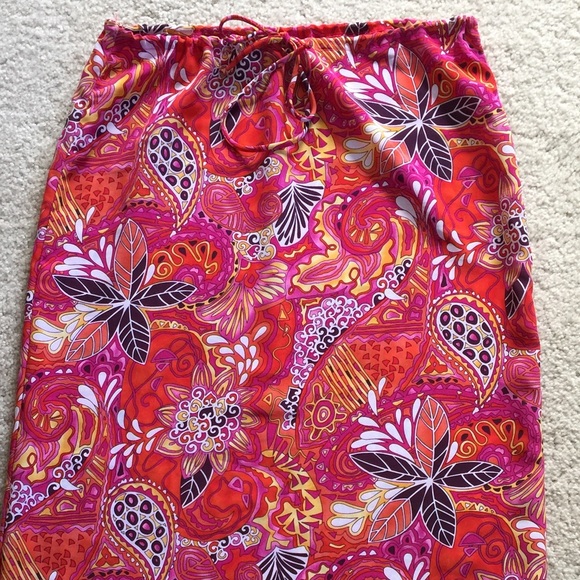 🌟SOLD🌟70s Style Boho Chic Paisley Maxi Skirt - Picture 2 of 4