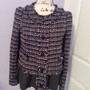 Black with pink tweeted inspired Blazer