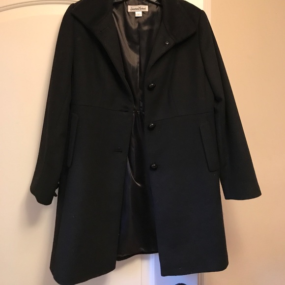 Wool coat size 8 black johnathon Michael's - Picture 1 of 5