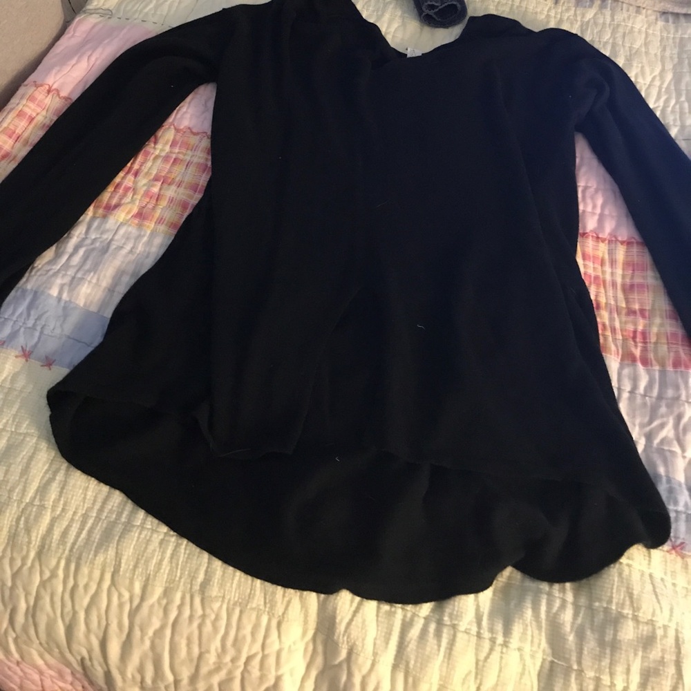 Nordstrom Black Shirt with Tie in back