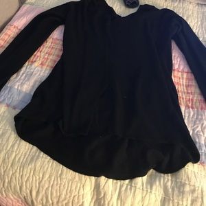 Nordstrom Black Shirt with Tie in back