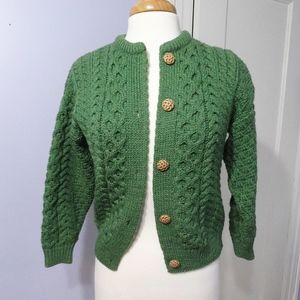 Irish Wool Sweater, Carraigdonn Ireland PS Small