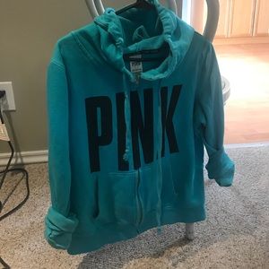 PINK FULL ZIP HOODIE