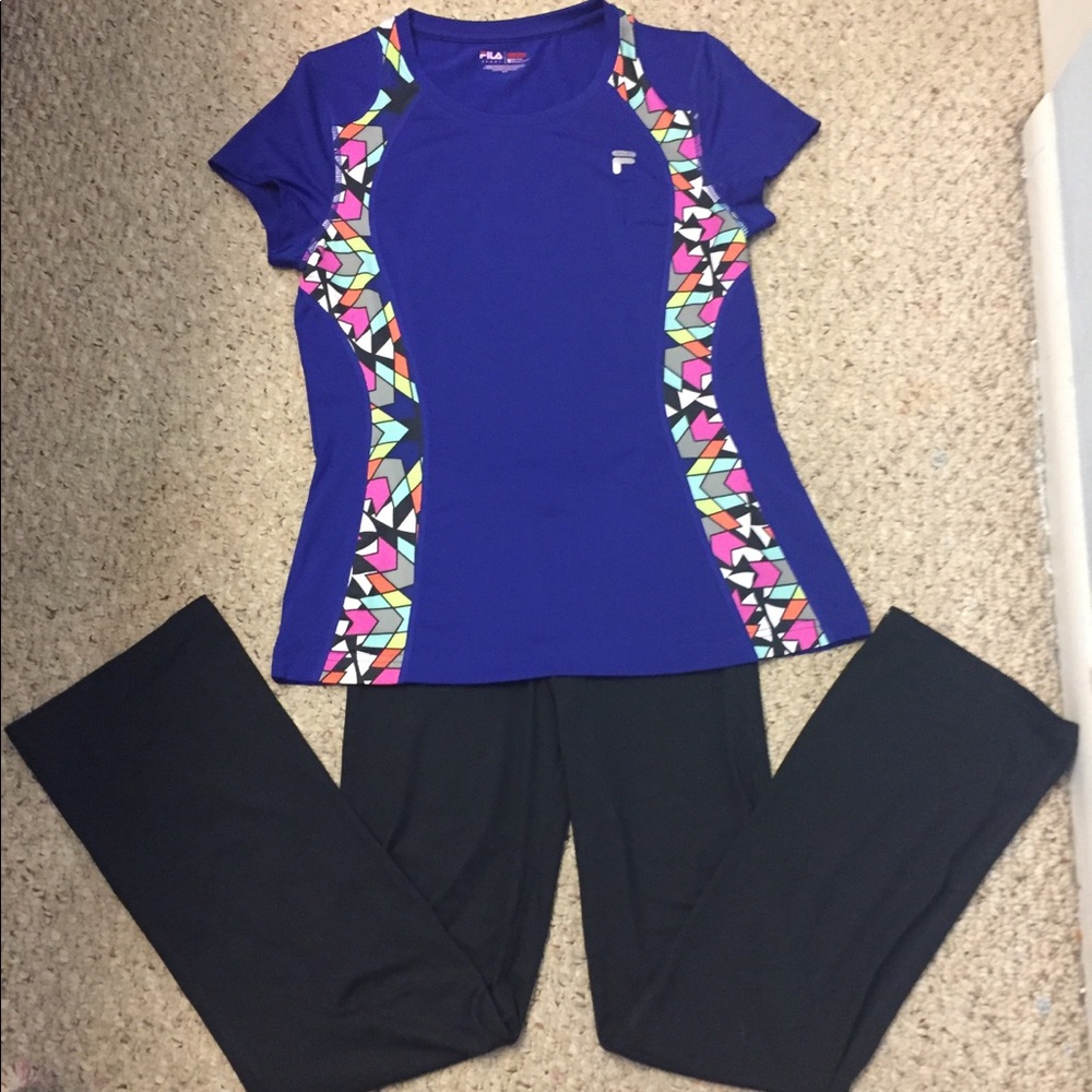 Pretty purple Fila workout shirt
