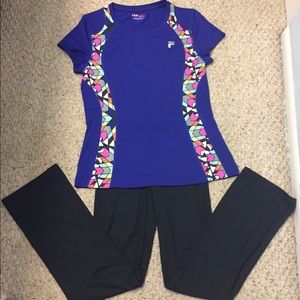Pretty purple Fila workout shirt