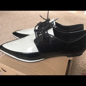 Zara Shoes Womens Oxford Black White Shoe Poshmark