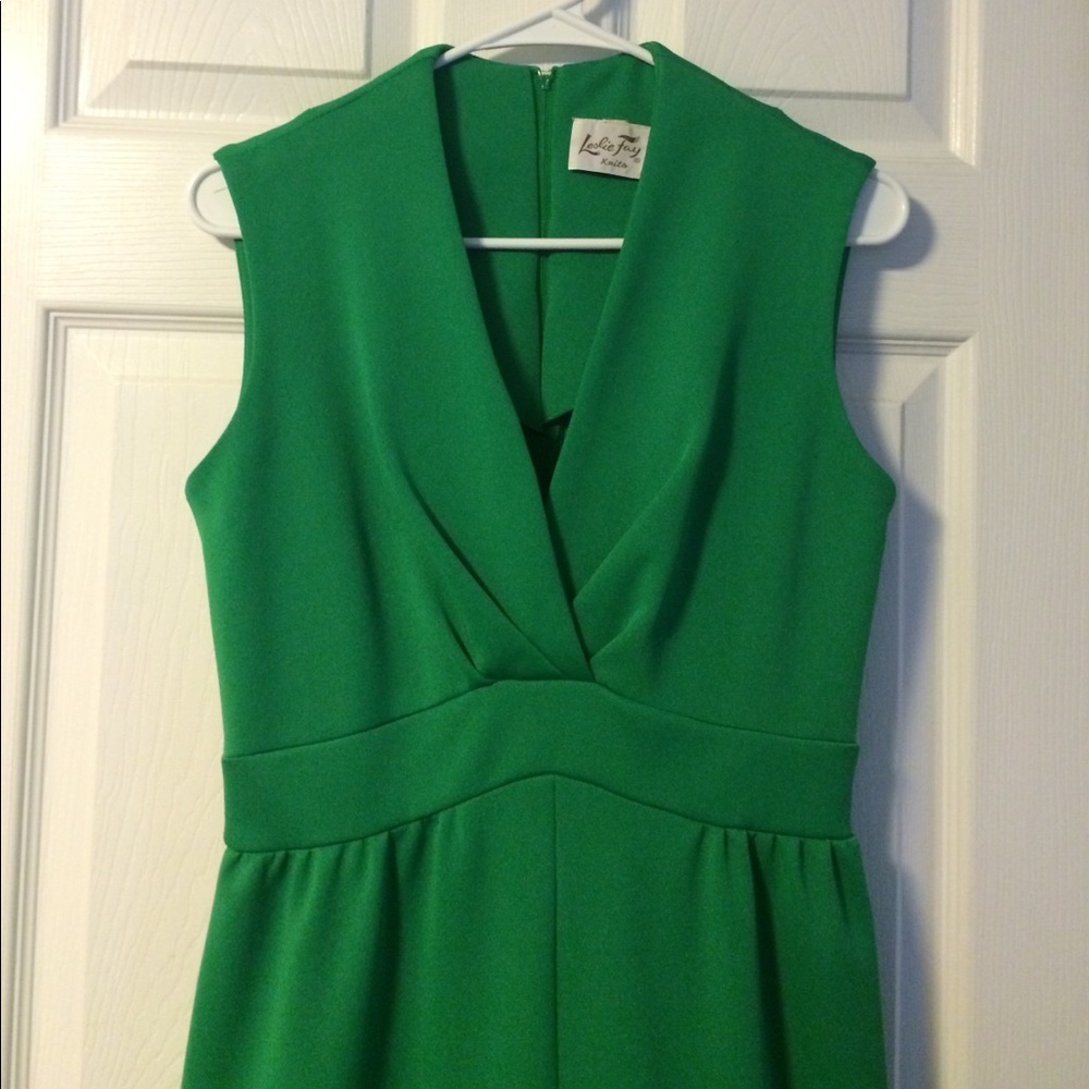 Long green vintage dress