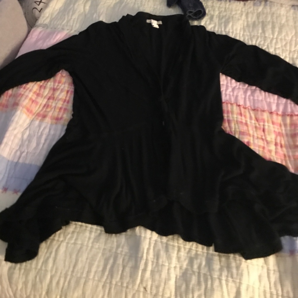 Flair black Nordstrom buttoned sweater.