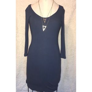 Sparkle&fade blue scoop neck dress