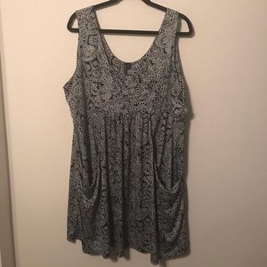 Plus Size Postocruz 3x black and white dress