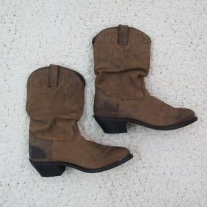 Durango RD542 Distressed Tan Slouch Western Boot