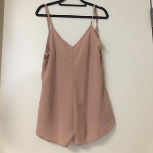 Dusty Rose low back romper
