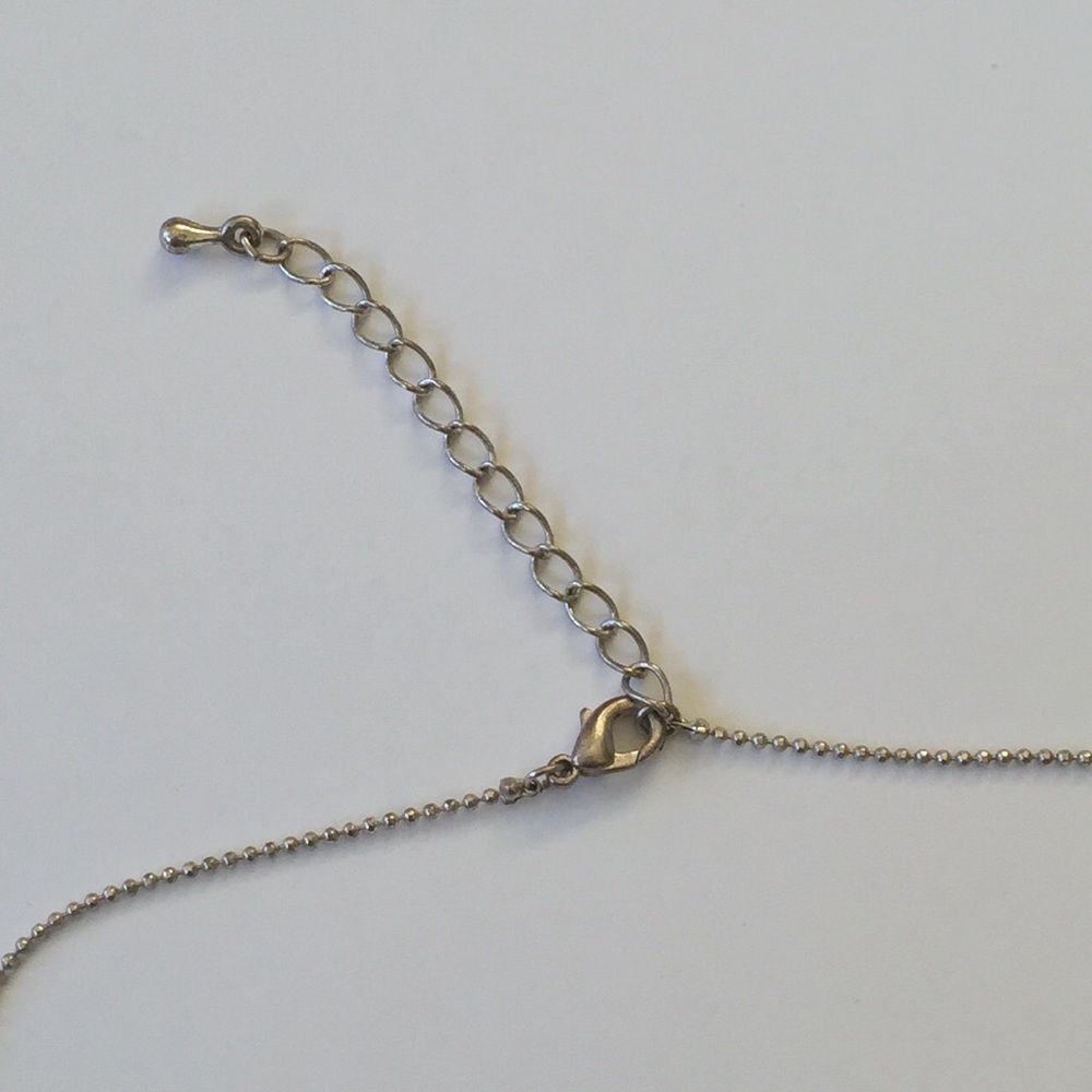 Wishbone Rhinestone Necklace! - Picture 3 of 4