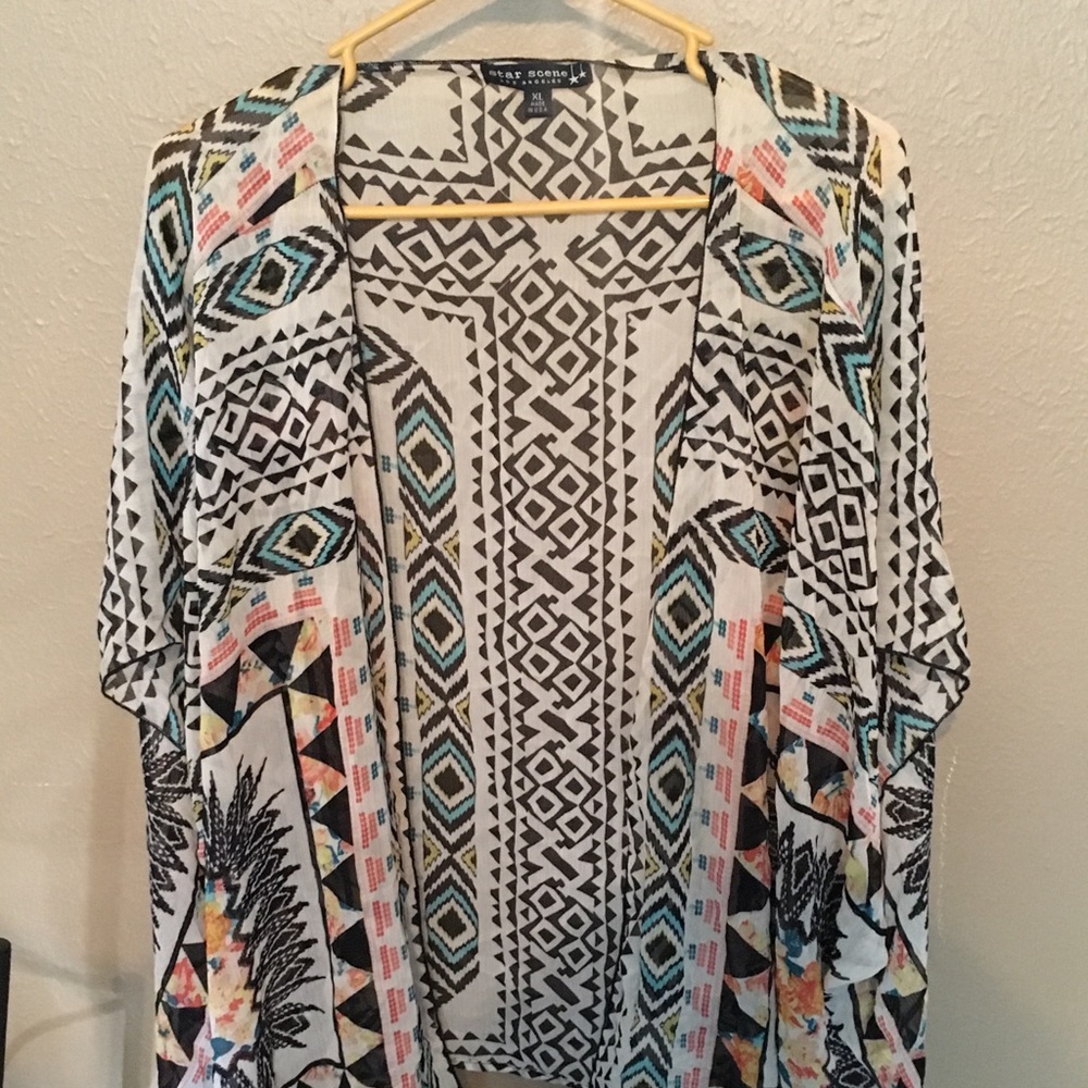 XL multicolored shawl